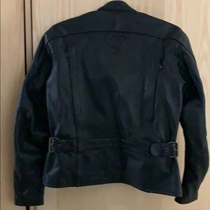 the Triple Connection Jackets & Coats - Triumph Black Leather Motorcycle Jacket the Triple Connection Jackets & Coats - Triumph Black Leather Motorcycle Jacket